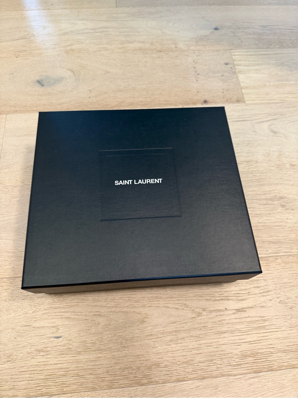 Saint Laurent Black Presentation Box with White Logo